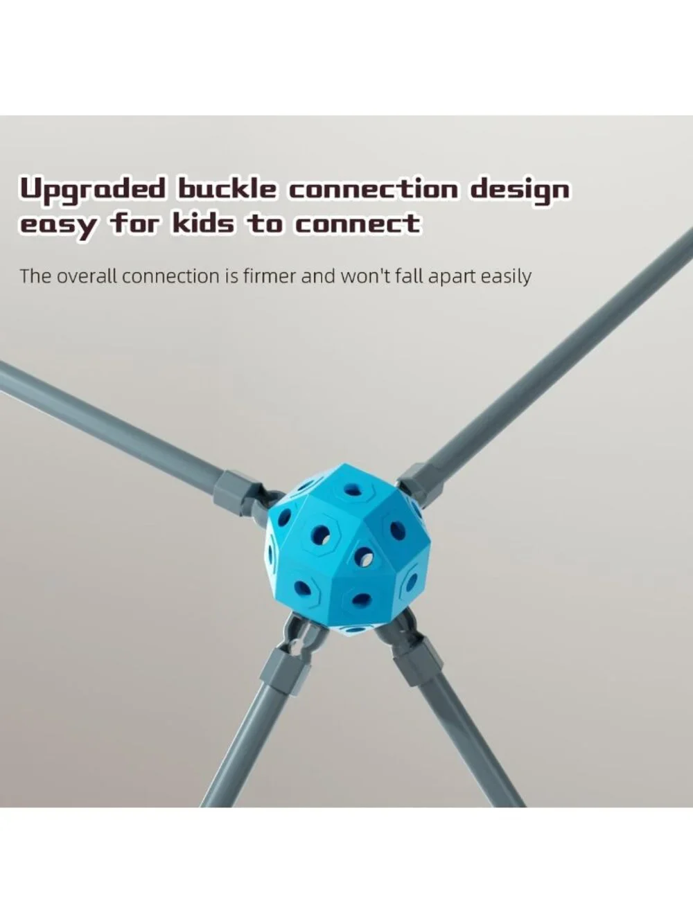 DIY Kids Building Playhouse Kit – STEM Construction Toy with Snap Connectors